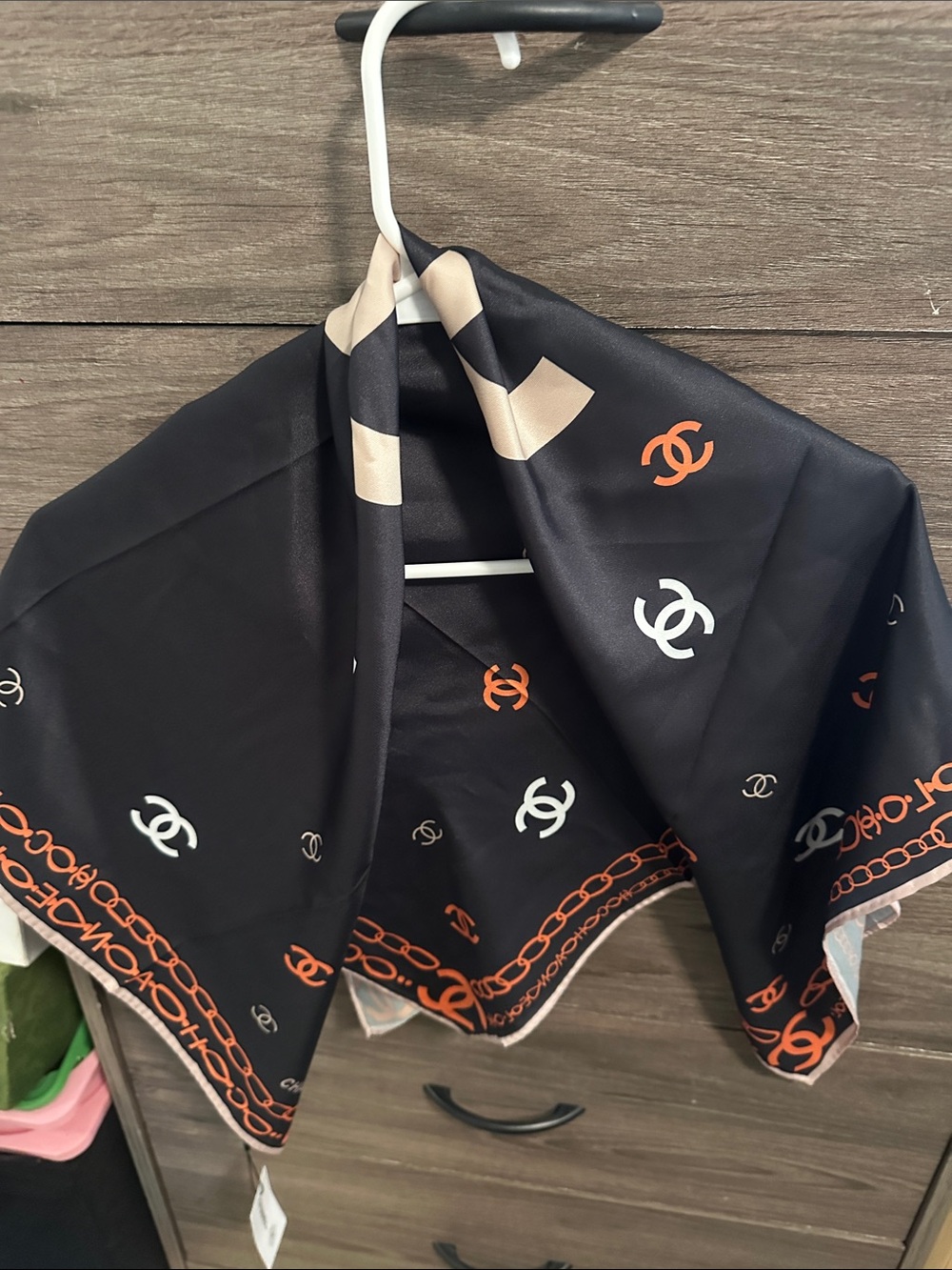 Women’s Black Silk Scarf